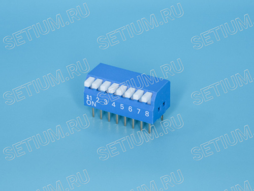 ДИП свич тип пиано 8 позиций SWD3-8