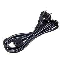 Кабель (шнур) питания  220В CEE7/7 - C13, угловой, черный, 10А, 1,8м SCZ-1R