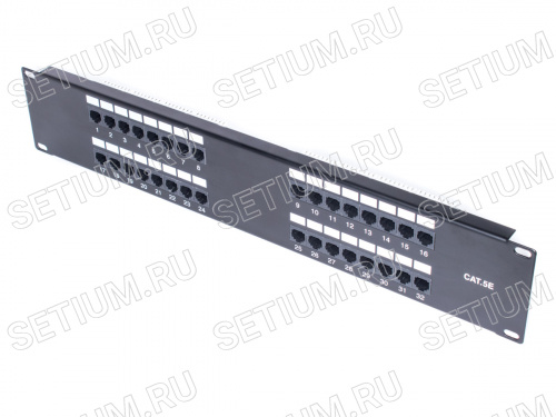 Патч-панель 32 порта RJ-45, кат. 5е PP2-328