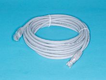 Патч-корд (шнур) RJ-45 - RJ-45 кат.5е, 5м, серый SC03-8P8C5-G