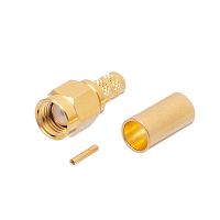 Разъем RP-SMA Amphenol, розетка на кабель RG-58, обжим 132113RP