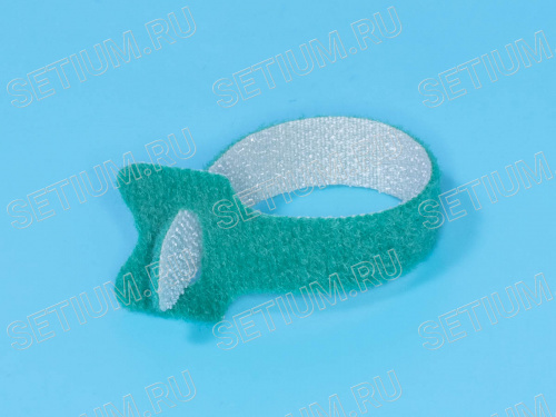 Стяжка 135х12 мм с липучкой, зеленая, упак. 20 шт. Стяжка 135х12 мм с липучкой, зеленая, упак. 20 шт. MGT-135GN