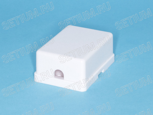 Розетка телефонная, 1 порт RJ-11, мини, белая TJCM6P4C-W фото 3