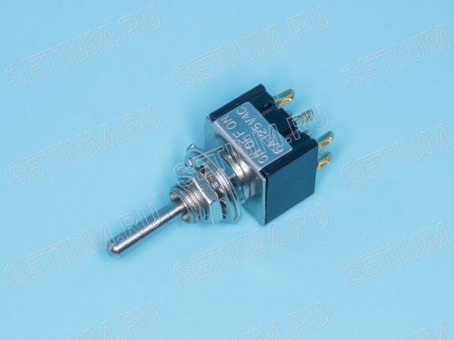 Тумблер 6 конт. DPDT (on-off-on) (B069F) PST-22C