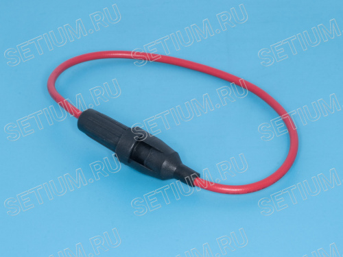 Держатель предохранителя 5х20мм, на провод, 10A/250B (219N) FHI-02E фото 4