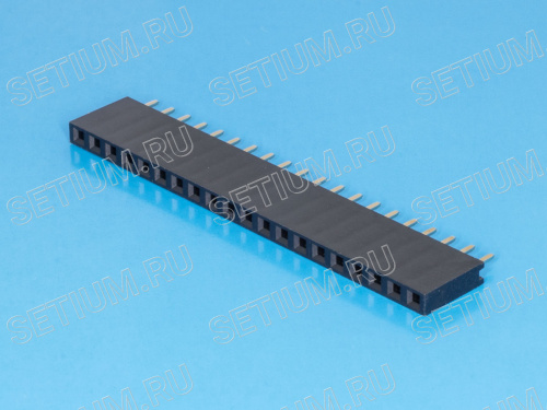 Разъем 1х20 гнездо на плату, шаг 2.54мм PBS-20
