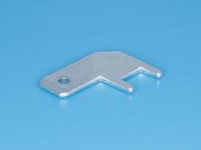 Клемма ножевая 4,9мм, вилка на плату, прямой угол, кратно 100шт.