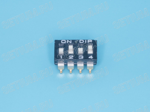 ДИП свич 4 позиции,тип планарный SWD4-4 фото 5