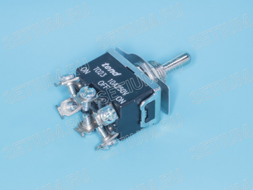 Тумблер 6 контактов, DPDP, вкл-выкл-вкл T023B фото 5