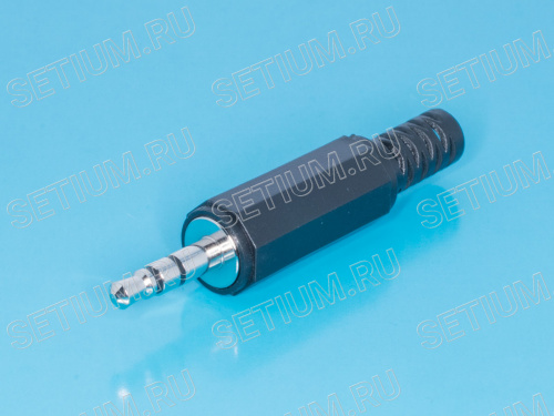 Штекер аудио 3,5мм, стерео, пластмассовый корпус AUD-11 фото 6