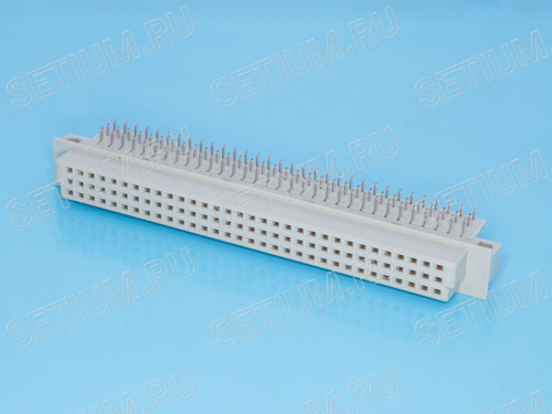 Разъем DIN 41612 96 контактов, гнездо, прямой угол 612R-96F
