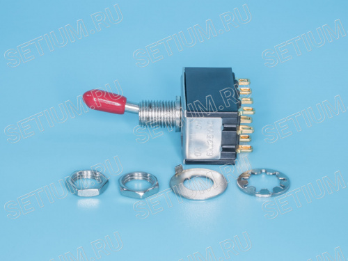 Тумблер 12 конт. 4PDT (on-on) (B068L) PST-94A фото 2