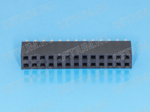 Разъем 2х13 гнездо на плату, шаг 2.54мм фото 3 Разъем 2х13 гнездо на плату, шаг 2.54мм PBD-26 фото 3