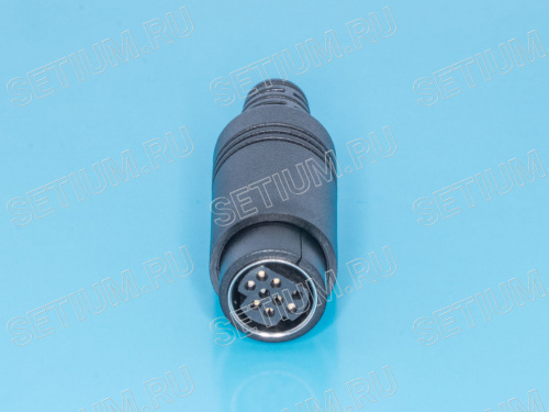 Гнездо mini DIN 9 контактов на кабель MDN-9F фото 5