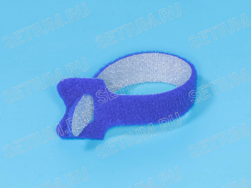 Стяжка 135х12 мм с липучкой, синяя, упак. 20 шт. фото 4 Стяжка 135х12 мм с липучкой, синяя, упак. 20 шт. MGT-135BE фото 4