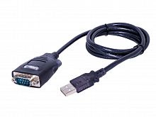Кабель-конвертер USB, тип А вилка - D-SUB 9 вилка RS-232 COM-port, 1 метр, FTDI чип FM-USB/PDA-10/UMC-201