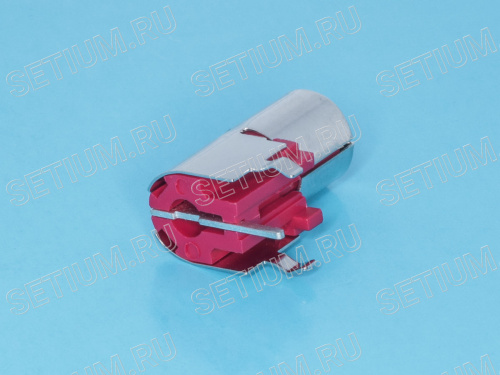 Разъем RCA-тюльпан, гнездо на плату, красный RP-8-R фото 4