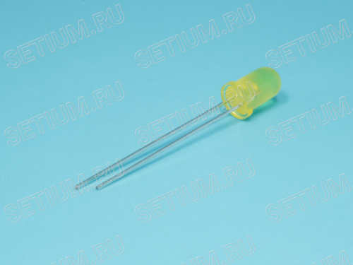 Светодиод d=5мм, желтый, 15,0mcd LY3330 фото 2