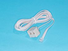 Удлинитель телефонный, 1 вилка-2 гнезда RJ-12, 2,1м SCO-1-2-6P6C