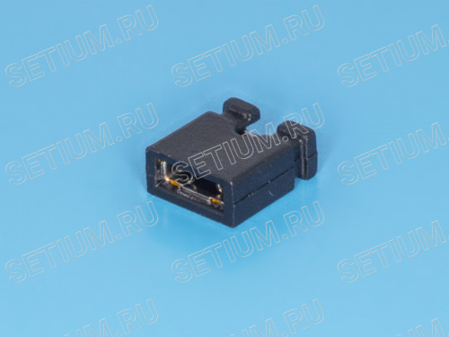 Джампер 6мм, шаг 2,54мм, открытый, 2 контакта MJ-0 фото 2