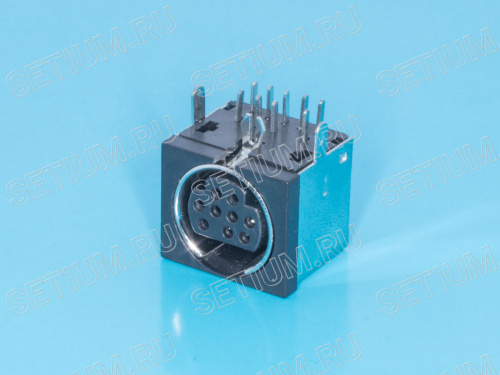Гнездо mini DIN 9 контактов на плату MDN-9FR