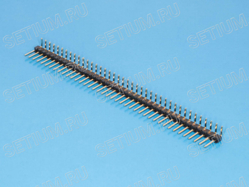 Штыревой соединитель 1х40 шаг 2,54мм, прямой угол Штыревой соединитель 1х40 шаг 2,54мм, прямой угол PLS-40R