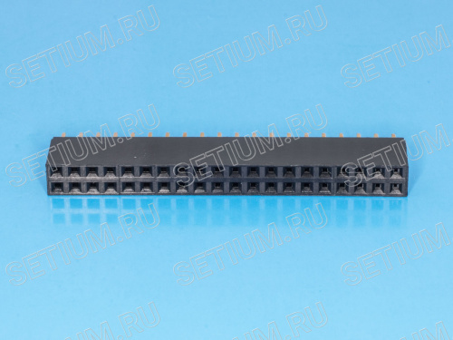 Разъем 2х20 гнездо на плату, шаг 2.54мм PBD-40 фото 4