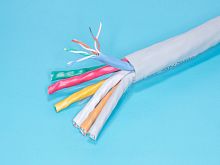 Кабель Витая пара  56 проводов, кат. 5, (Pcnet) бухта 100м, серый UTP28-24R5