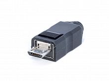 Разъем micro USB, вилка на кабель с корпусом, 5 контактов USB/Mc-SP