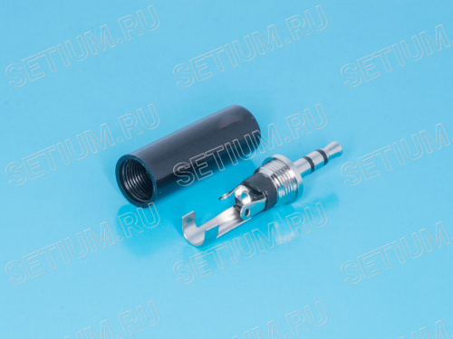 Штекер аудио 2,5мм, стерео, пластмассовый корпус AUD-31 фото 5