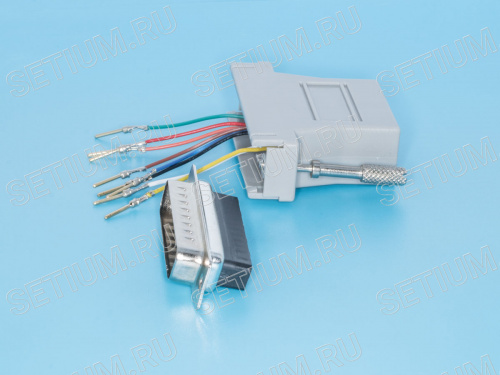 Переходник D-SUB 25 вилка - RJ45 гнездо фото 2 Переходник D-SUB 25 вилка - RJ45 гнездо GC-25MT8 фото 2