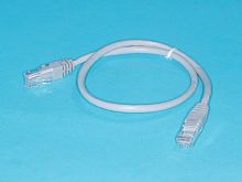 Патч-корд (шнур) RJ-45 - RJ-45 кат.5е, 0,5м, серый SC03-8P8C0.5-G