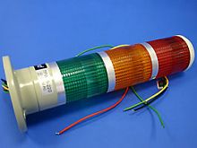 Маячок 3-х секционный, d 60 мм, красный, желтый, зеленый TPWL6-23R/O/G