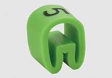 Маркер цифра 5 d=3,0-4,2мм, зеленый, упак.20 шт. EС-1-5