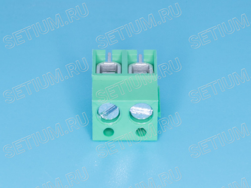 Клеммник с винтом 2 позиции, шаг 5,00мм Клеммник с винтом 2 позиции, шаг 5,00мм