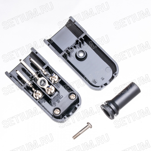 Разъем питания 220В C14, вилка на кабель, 10A AC-101 фото 5