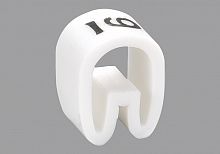 Маркер цифра 9 d=5,2-10мм, белый, упак.20 шт. EС-3-9