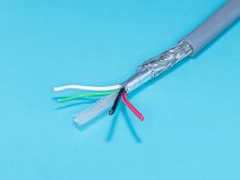 Кабель USB 4 провода, бухта 50 м, серый USB-4C