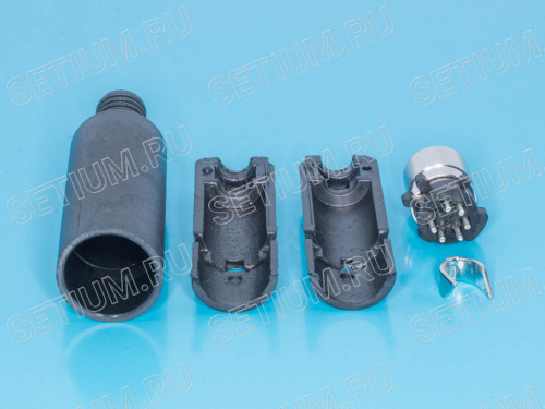 Гнездо mini DIN 6 контактов на кабель MDN-6F фото 4