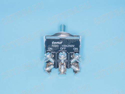 Тумблер 6 контактов, DPDP, вкл-выкл-вкл T023B фото 4