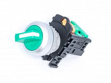 Переключатель управления, 2 позиции, с фиксацией, 30 мм, НР, зеленый TN2SS2G-1A