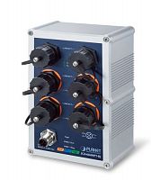 Промышленный управляемый L2+ коммутатор Planet, IP67, 4 порта 10/100/1000 Мб/с 802.3at PoE 144 Вт, 2 порта 10/100/1000 Мб/с IGS-604HPT-RJ