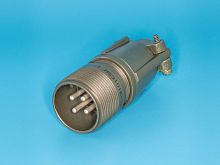 Разъём Amphenol серии MS  4 контакта, вилка на кабель, наружная резьба MS3101E-18-10P