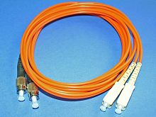 FC-SC патч-корд многомодовый 50/125 2м (Duplex) FPK-FC-SC-mm-dp-2