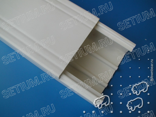 Короб 80х40мм с направляющими фото 2 Короб 80х40мм с направляющими DKC-01781 фото 2