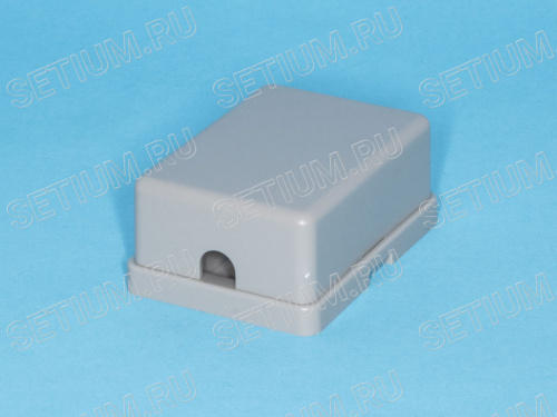 Розетка телефонная, 1 порт RJ-11, серая TJCM6P4C-G фото 3