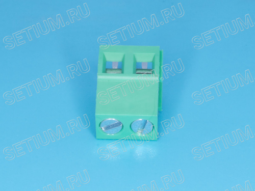 Клеммник с винтом 2 позиции, шаг 5,00мм Клеммник с винтом 2 позиции, шаг 5,00мм