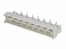 Разъем DIN 41612 H-15, 15 контактов, вилка, прямой угол, 2 ряда 612H-15M