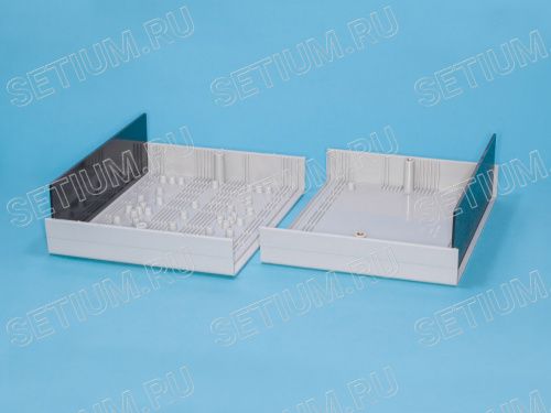 Корпус пластмассовый 200х160х64мм, серый BOX-21 фото 5