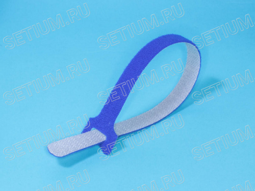 Стяжка 310х16 мм с липучкой, синяя, упак. 20 шт. фото 3 Стяжка 310х16 мм с липучкой, синяя, упак. 20 шт. MGT-310BE фото 3